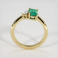 0.96 Ct. Emerald Ring, 18K Yellow Gold 3