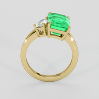 3.31 Ct. Emerald Ring, 18K Yellow Gold 3