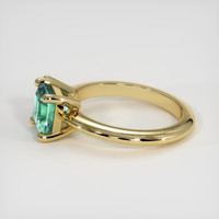 0.97 Ct. Emerald Ring, 18K Yellow Gold 4