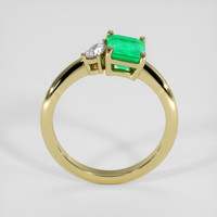 1.06 Ct. Emerald Ring, 18K Yellow Gold 3