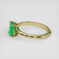 1.06 Ct. Emerald Ring, 18K Yellow Gold 4