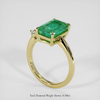 3.25 Ct. Emerald Ring, 18K Yellow Gold 2