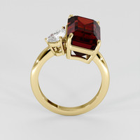9.34 Ct. Orangish Red Spessartite Garnet Ring, 18K Yellow Gold 3