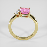 2.62 Ct. Pink Sapphire Ring, 18K Yellow Gold 3