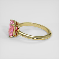 2.62 Ct. Pink Sapphire Ring, 18K Yellow Gold 4