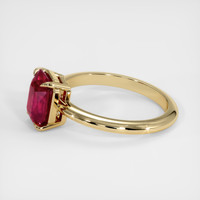 2.31 Ct. Ruby Ring, 18K Yellow Gold 4