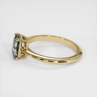 1.26 Ct. Greyish Blue Sapphire Ring, 18K Yellow Gold 4