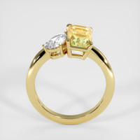 2.63 Ct. Bi Color Sapphire Ring, 18K Yellow Gold 3