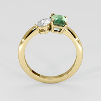 1.66 Ct. Bluish Green Sapphire Ring, 18K Yellow Gold 3