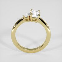 0.90 Ct. White Sapphire Ring, 18K Yellow Gold 3