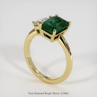 4.50 Ct. Green Sapphire Ring, 18K Yellow Gold 2