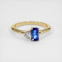 1.06 Ct. Sapphire Ring, 18K Yellow Gold 1