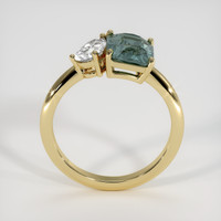 3.16 Ct. Color Change Sapphire Ring, 18K Yellow Gold 3