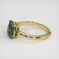 3.16 Ct. Color Change Sapphire Ring, 18K Yellow Gold 4