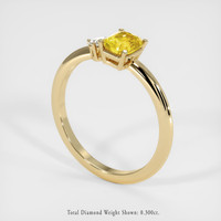 1.30 Ct. Yellow Sapphire Ring, 18K Yellow Gold 2