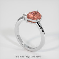 2.00 Ct. Sapphire Ring, Platinum 950 2