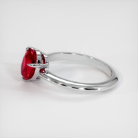 2.04 Ct. Ruby Ring, Platinum 950 4