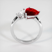 3.05 Ct. Ruby Ring, Platinum 950 3