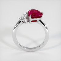 3.44 Ct. Ruby Ring, Platinum 950 3