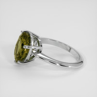 6.05 Ct. Yellowish Green Sapphire Ring, Platinum 950 4