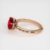 2.04 Ct. Ruby Ring, 14K Rose Gold 4