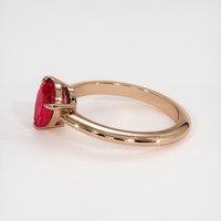 2.03 Ct. Ruby Ring, 14K Rose Gold 4