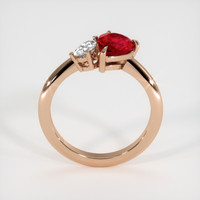 1.31 Ct. Ruby Ring, 14K Rose Gold 3