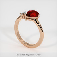 1.55 Ct. Ruby Ring, 14K Rose Gold 2