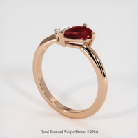 1.01 Ct. Ruby Ring, 14K Rose Gold 2