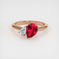 1.57 Ct. Ruby Ring, 14K Rose Gold 1