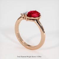 1.57 Ct. Ruby Ring, 14K Rose Gold 2