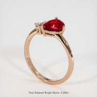 1.66 Ct. Ruby Ring, 14K Rose Gold 2