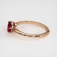 0.99 Ct. Ruby Ring, 14K Rose Gold 4