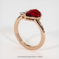 2.07 Ct. Ruby Ring, 14K Rose Gold 2