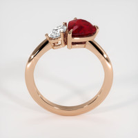 2.07 Ct. Ruby Ring, 14K Rose Gold 3