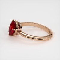 2.07 Ct. Ruby Ring, 14K Rose Gold 4