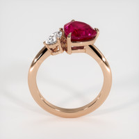 3.44 Ct. Ruby Ring, 14K Rose Gold 3