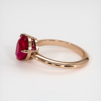 3.44 Ct. Ruby Ring, 14K Rose Gold 4