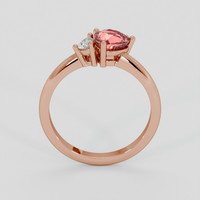 1.06 Ct. Padparadscha Sapphire Ring, 18K Rose Gold 3