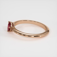 0.36 Ct. Ruby Ring, 18K Rose Gold 4