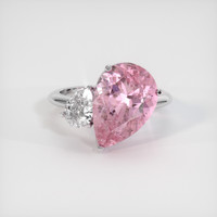 5.33 Ct. Pink Tourmaline Ring, 10K White Gold 1