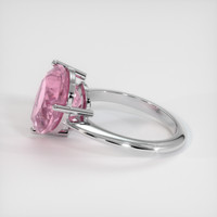 5.33 Ct. Pink Tourmaline Ring, 10K White Gold 4
