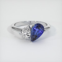 1.97 Ct. Sapphire Ring, 14K White Gold 1