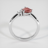 1.06 Ct. Padparadscha Sapphire Ring, 14K White Gold 3