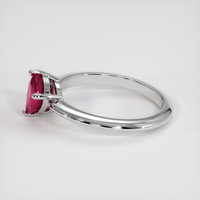 0.93 Ct. Ruby Ring, 14K White Gold 4