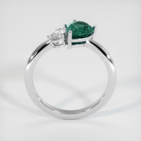2.96 Ct. Bluish Green Sapphire Ring, 14K White Gold 3