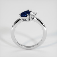 1.00 Ct. Sapphire Ring, 18K White Gold 3