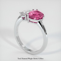 2.19 Ct. Sapphire Ring, 18K White Gold 2