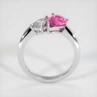 2.07 Ct. Pink Sapphire Ring, 18K White Gold 3