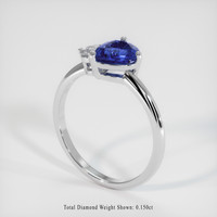 1.04 Ct. Sapphire Ring, 18K White Gold 2